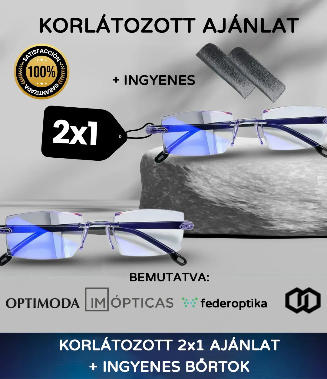 Gafas Multifocales Titanium  - OFERTA LIMITADA 2X1 + FUNDASDE CUERO (GRATIS)